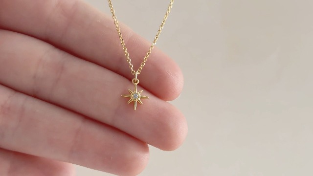 Annika Bella, Gold Necklace for Women, Adjustable Length, Tiny